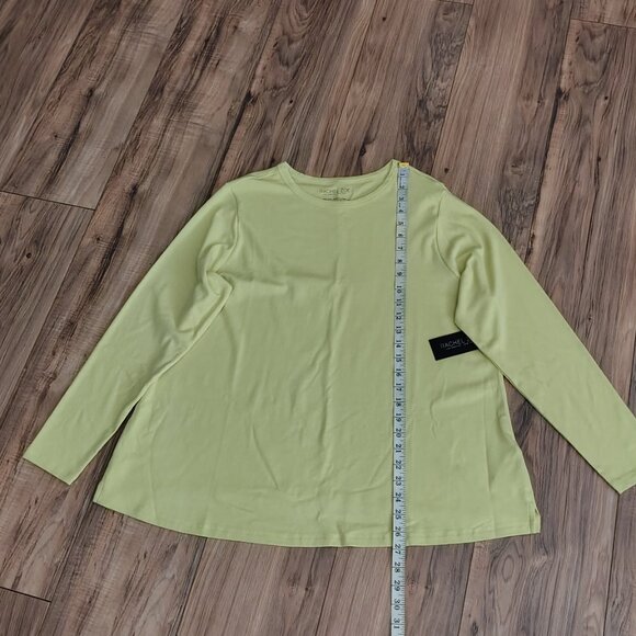 Rachel Zoe Women's Long-Sleeve T-Shirt in Yellow, Size 2X - Picture 4 of 12